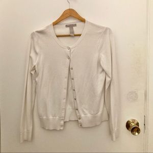 Size medium banana republic white cardigan.